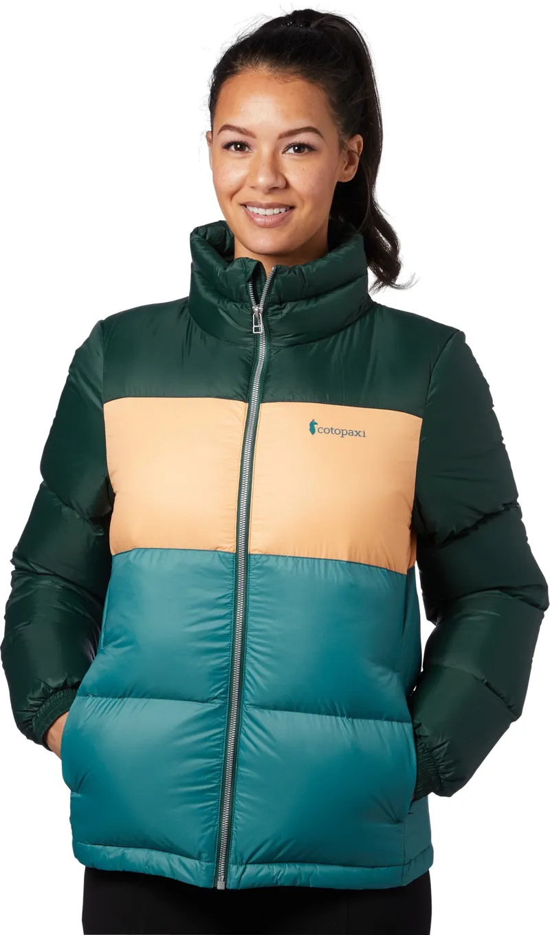Cotopaxi Womens Solazo Down Jacket - Dark Forest - Melon-3